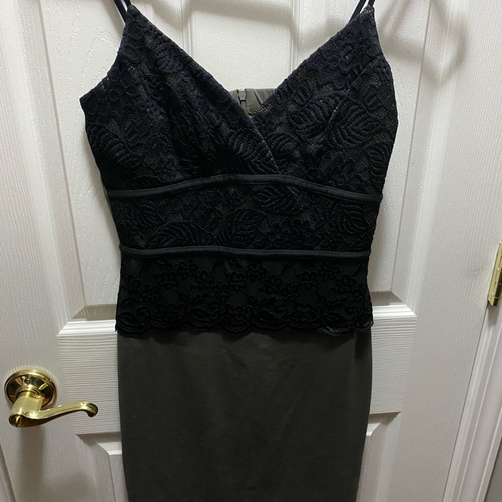 Black lace dress.